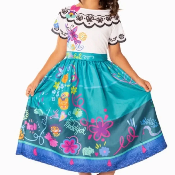 Disney | Dresses | Disney Encanto Mirabel Blue Dress Up Costume Size 56 |  Poshmark